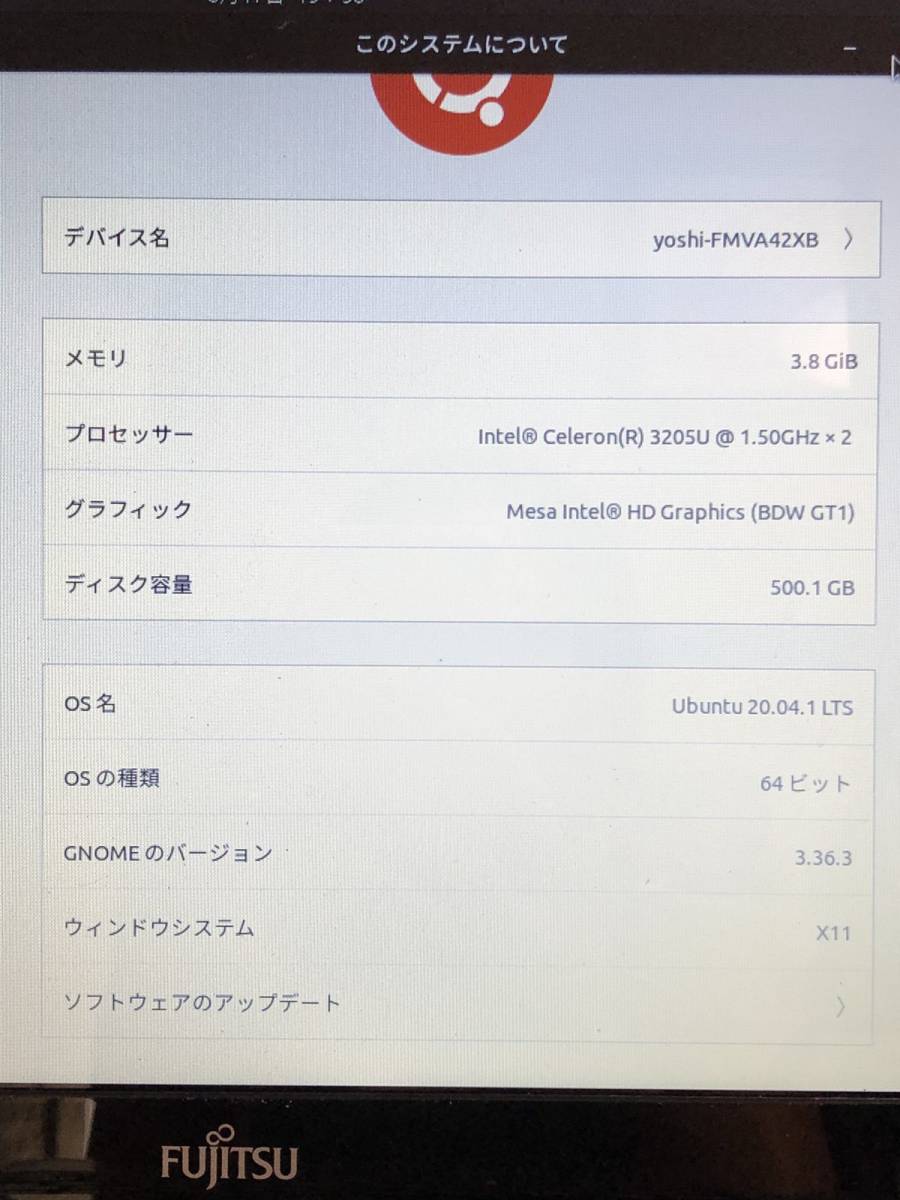 販売終了いたしました クーポン最安価格 FUJITSU LIFEBOOK AH42/X FMVA42XB Intel Celeron