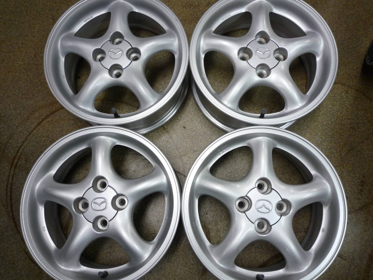 マツダ NB ロードスター 純正 15インチ アルミホイール 15×6.0J+40