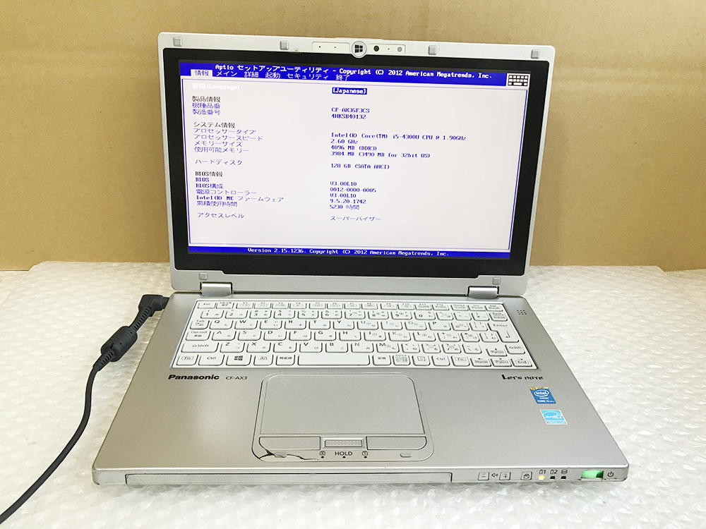 note Let's 4300U CF-AX3 Core i5 ⁄ Panasonic i5-4300U オフィス CF