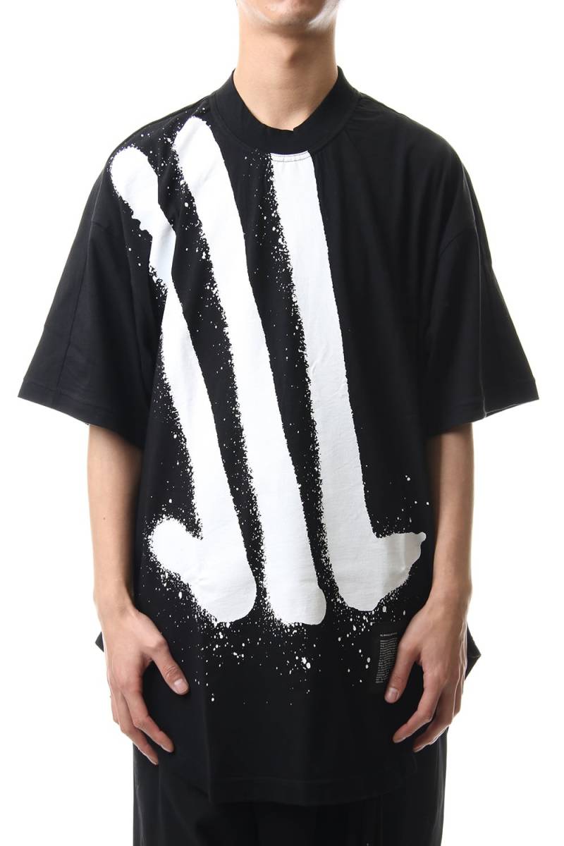 20SS 1回着 定価2万 NILoS ニルズ 家紋 プリント Tシャツ size4 