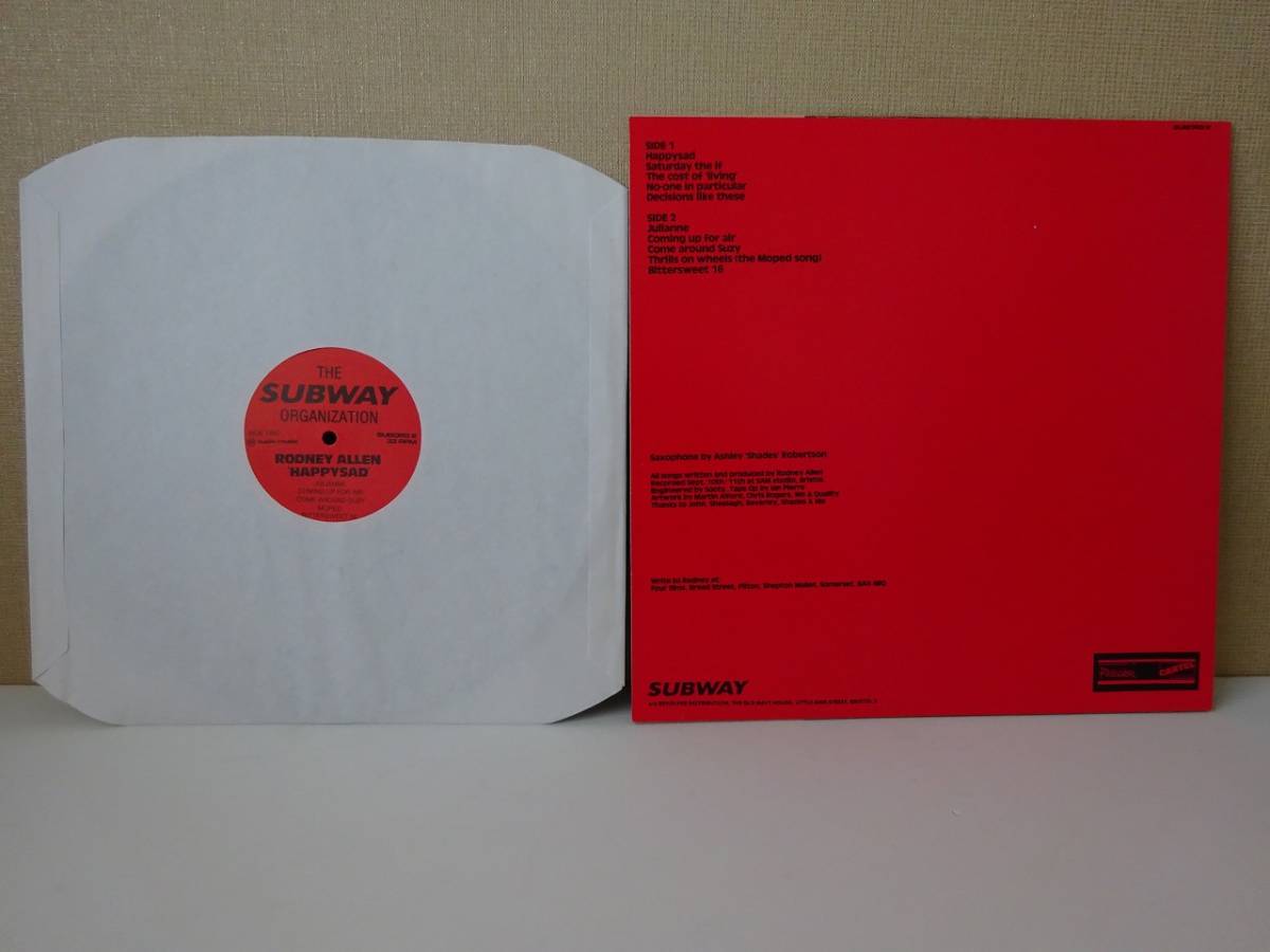used☆UK盤☆LP / RODNEY ALLEN ロドニー・アレン HAPPYSAD / ギター