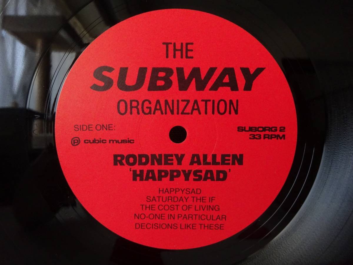 used☆UK盤☆LP / RODNEY ALLEN ロドニー・アレン HAPPYSAD / ギター