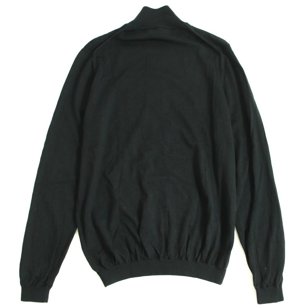驚きの破格値，送料無料 未使用品▽2019年　PRADA　プラダ　ロゴZIP　ZIPUP　ニットジャケット　ブラック　54　正規品　メンズ