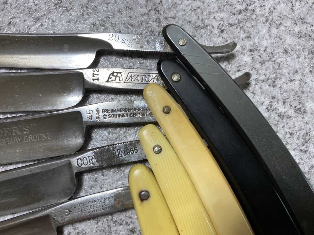 ◇理容 西洋剃刀 F.HERDER.S 他 5本セット SOLINGEN 理容 西洋剃刀
