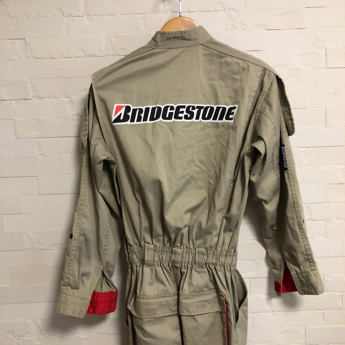 BRIDGESTONE ブリヂストンつなぎ 作業着 Lサイズ カバーオール BRIDGESTONE つなぎ L 作業着 ブリジストン 自動車、オートバイ アパレル