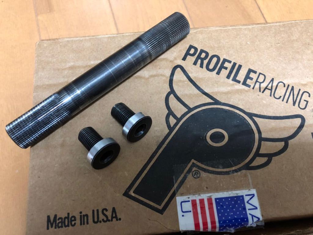 送料無料，本物保証 PROFILE RACING G.D.H. 中空クロモリスピンドル ＋ 中空フラッシュマウントボルト / 19mm / 48スプライン / BMX MTB ピスト FGFS(クランク)｜売買されたオークション情報、yahooの商品情報をアーカイブ公 クランク