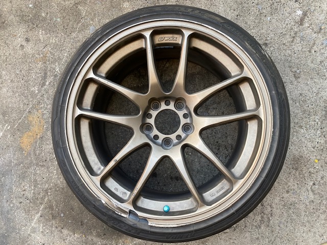  WORK EMOTION ワークエモーション 18インチ&times;9.5JJ オフセット＋30 5穴 アルミホイール 1本(5穴)｜売買されたオークション情報、yahooの商品情報をアーカイブ公開 - オークファン 5穴
