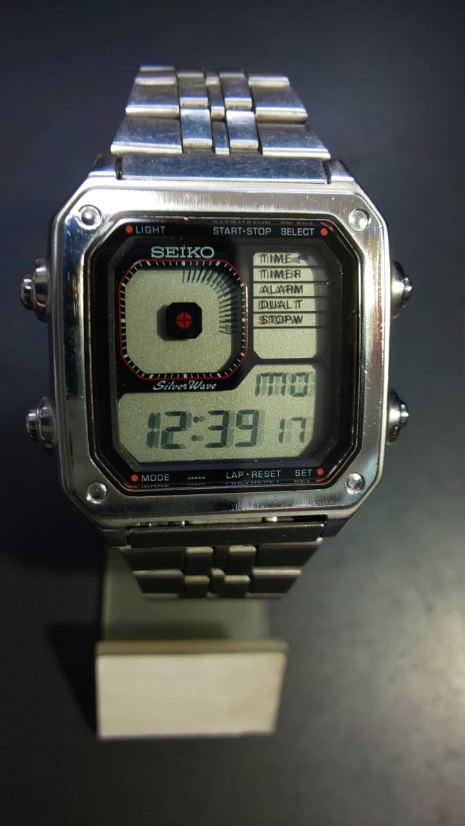 セイコー SEIKO シルバーウェーブ - 希少 Wave Silver 多 デジタル 
