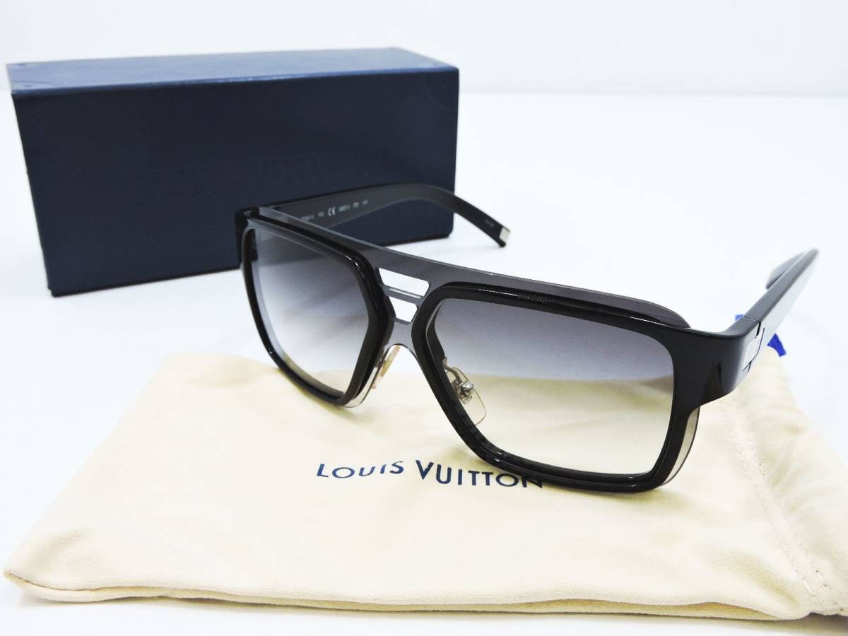 Louis Vuitton Sunglasses Enigme - Black Z0361U Acetate GM Frame 