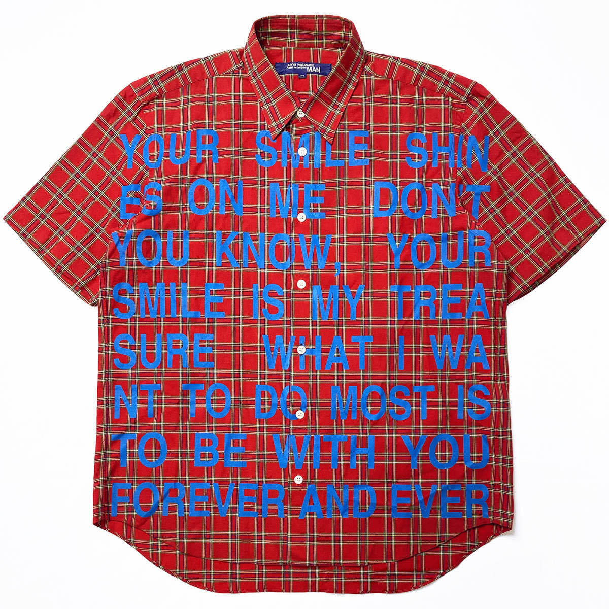 JUNYA WATANABE MAN メッセージ シャツ poem ポエム 02SS shirt ransom 