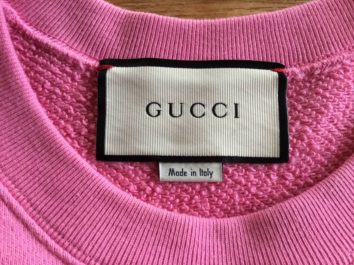 GUCCI トレーナーピンクアレッサンドロミケーレ GUCCI トレーナーピンクアレッサンドロミケーレ