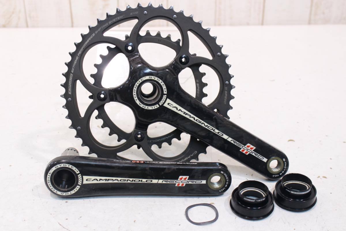 高品質，人気SALE Campagnolo カンパニョーロ RECORD ウルトラトルク 2x11s 170mm 50/34T(セット)｜売買されたオークション情報、yahooの商品情報をアーカイブ公開 - オークファン セット