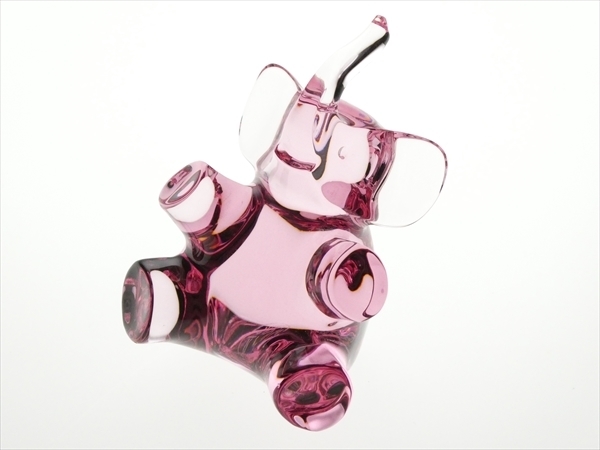 n905 Baccarat バカラ クリスタル ゾウ エレファント ピンク アニマル