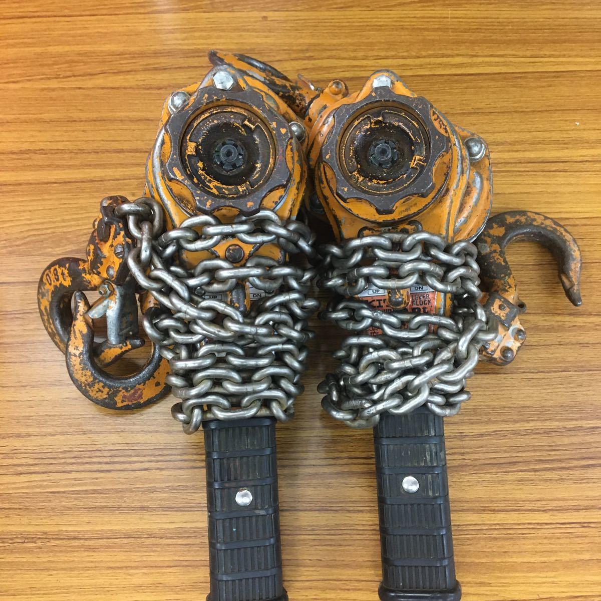○キトーレバーブロック 0.8t 2台セット 領収書可 KITO 中古 キトー 即納