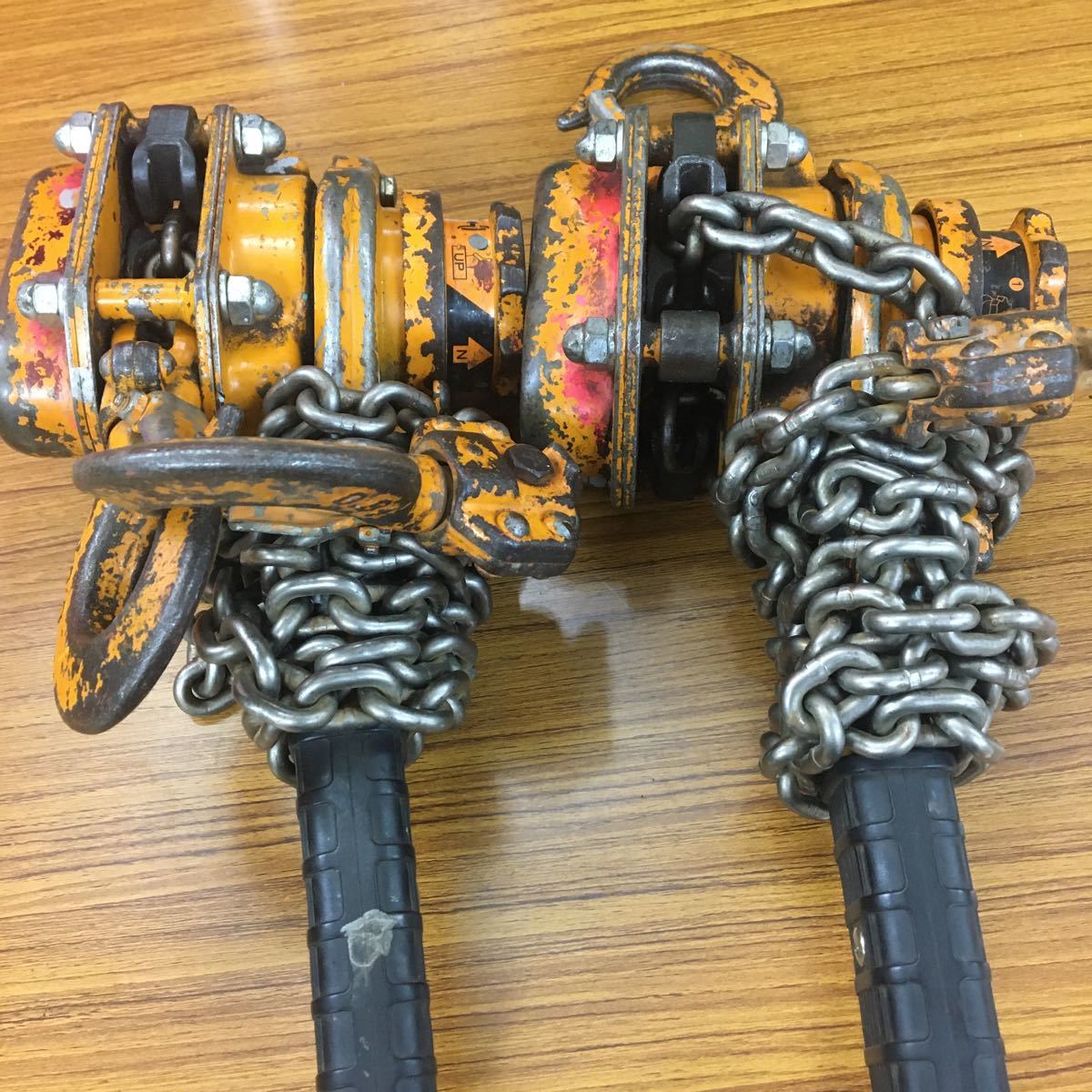 ○キトーレバーブロック 0.8t 2台セット 領収書可 KITO 中古 キトー 即納
