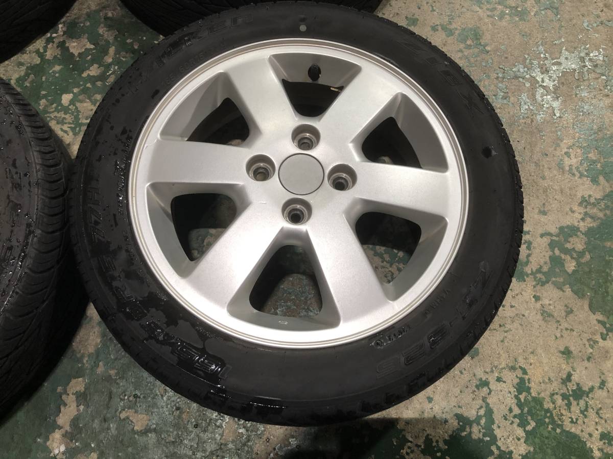 スズキ 純正 Kei アルミ ホイール タイヤ ４本セット 165&frasl;70R14 14×4.5 | - SUZUKI 4本 15インチ ワークス 純正ホイールの人気アイテム