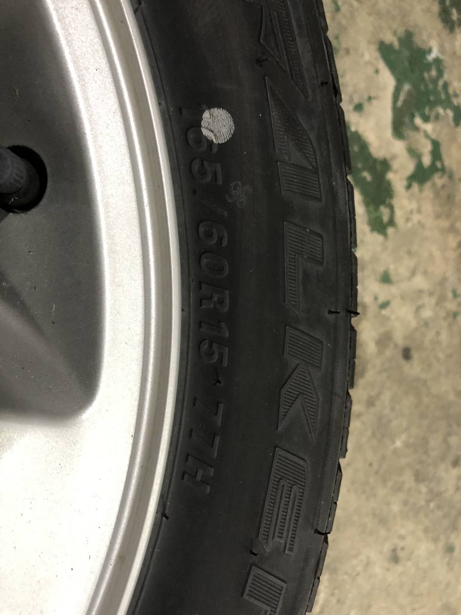 スズキ 純正 Kei アルミ ホイール タイヤ ４本セット 165&frasl;70R14 14×4.5 | - SUZUKI 4本 15インチ ワークス 純正ホイールの人気アイテム