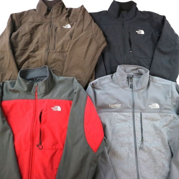 【HOT，お得】 THE NORTH FACE ソフトシェルジャケット セット 黒 茶色 他 L/XL/2XL 4枚セット まとめ売り USA古着卸 1円スタート 最落なし MB4616(その他)｜売買されたオークション情報、yahooの商品情報をアーカイブ 男性用