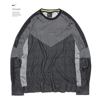 得価，SALE ナイキ テックパック ニット 長袖 Tシャツ 010：濃灰 M ランニング ジョギング トレーニング ジム NIKE(長袖シャツ)｜売買されたオークション情報、yahooの商品情報をアーカイブ公開 - オークフ 長袖シャツ