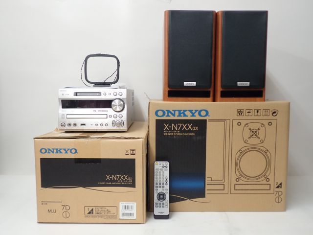 ☆まる☆ ONKYO FR-N7XX CD/MD チューナーアンプシステム ONKYO FR-N7XX CD/MDチューナーアンプシステム + スピーカー D-N7XX