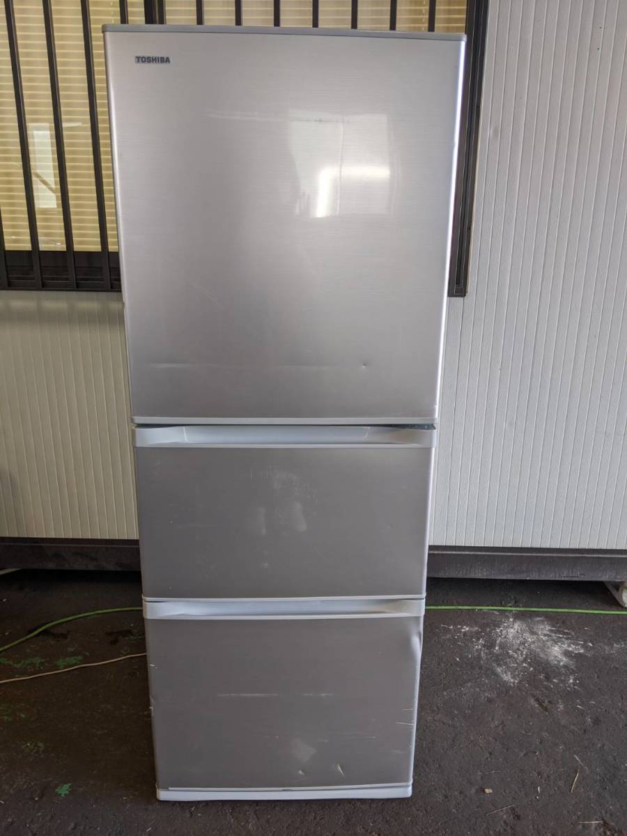 極美品 / 東芝 / 冷凍冷蔵庫 / 330L / GR-H34S(S) / 2017年製 東芝
