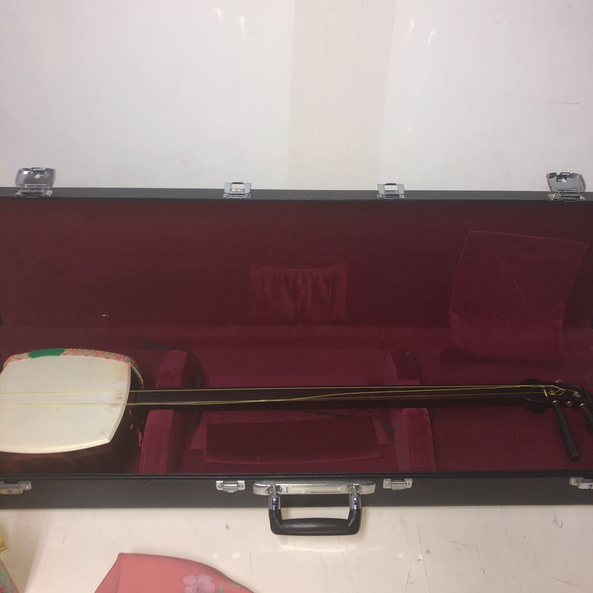 三味線 楽器 和楽器 レトロ 詳細不明 ハードケース付き 室内保管品