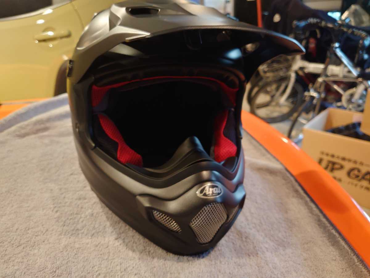 フラットブラック アライ | アライ(Arai) V-CROSS4 Arai オフロード v 