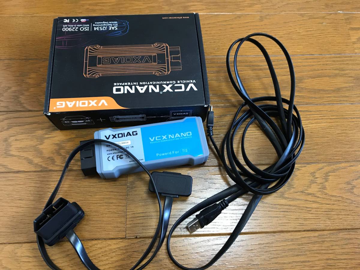 新品，得価】 ☆VCX NANO TOYOTA 故障診断機 GTS + note PC（中古）14.20.