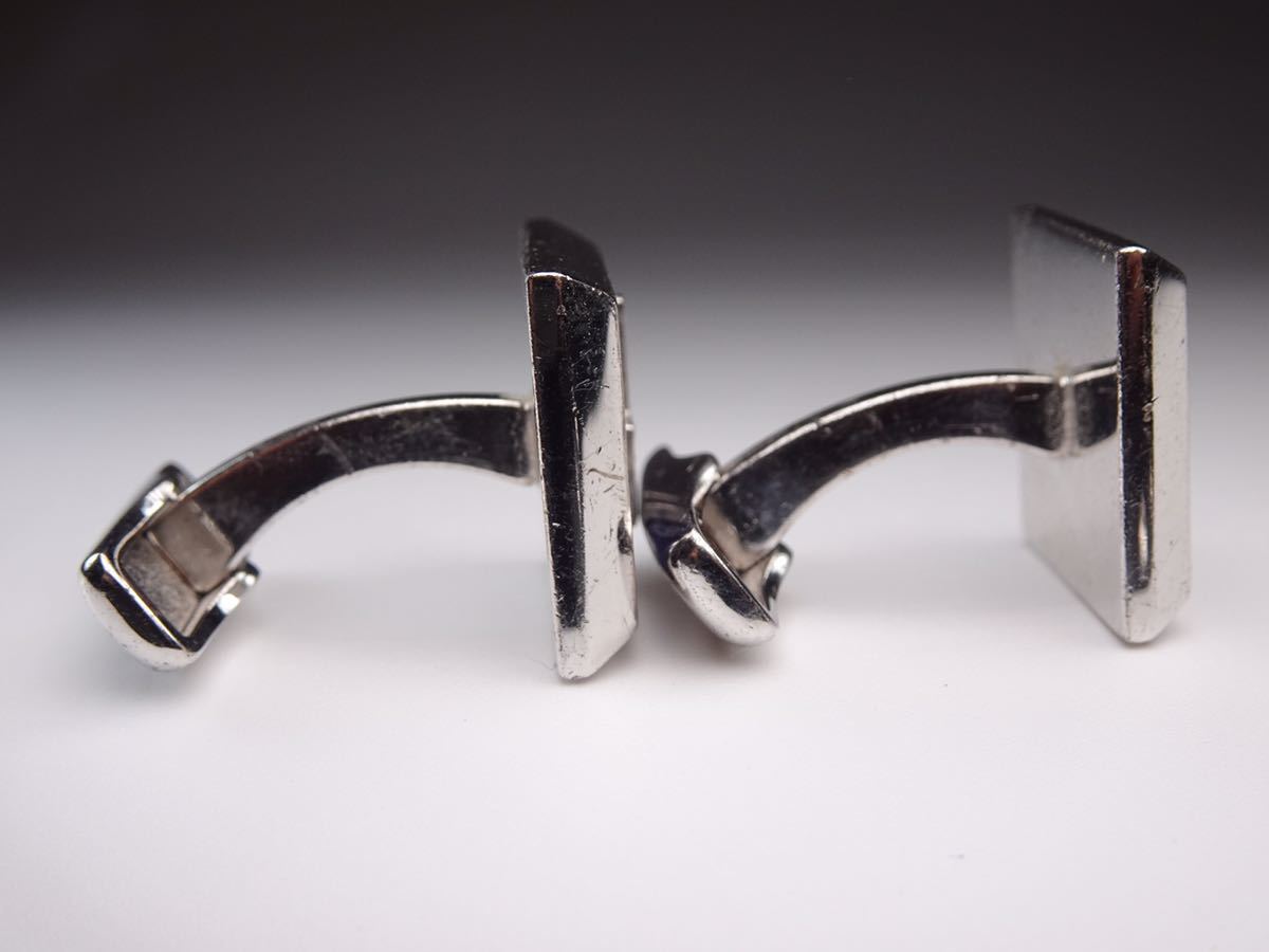 ダンヒル ラピスラズリ dロゴ スクエア 925 カフス カフリンクス