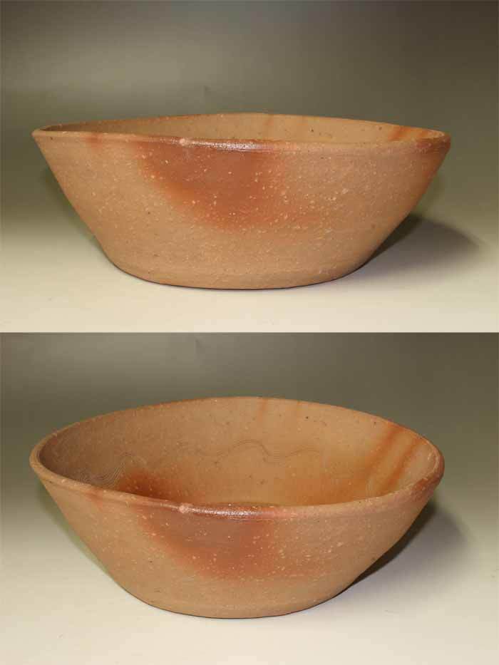 備前焼 金重陶陽 備前緋襷鉢 在印有 共箱 模作品 お茶道具 状態は良 美術品