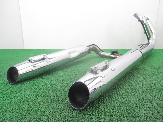 中古 純正 FLSTSB1580 サイレンサーマフラー 純正 64727-08/64729-08