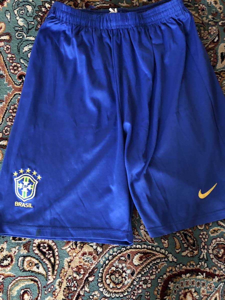 超貴重‼️ブラジル代表　選手実使用　ハーフパンツ（濃紺）US・M 2024 ブラジル代表 Dri-FIT ストライク パンツ KPZ／サッカーショップ