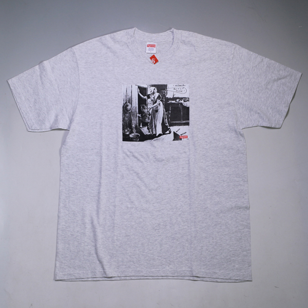 未使用品 18aw Supreme Mike Kelley Hiding From Indians Tee Gray L シュプリーム マイクケリー Tシャツ グレー