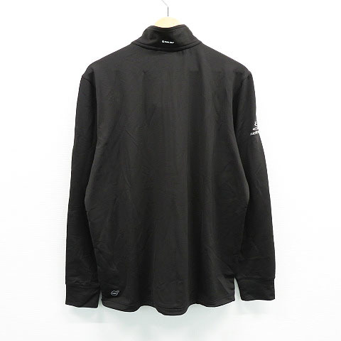 ハーフジップ PUMA プーマ 長袖 GOLF プーマゴルフ シャドウキャット ジップ 長袖Tシャツ ハーフジップシャツ ゴルフ ゴルフウェア ボーダー M シャツ サイズ：XL