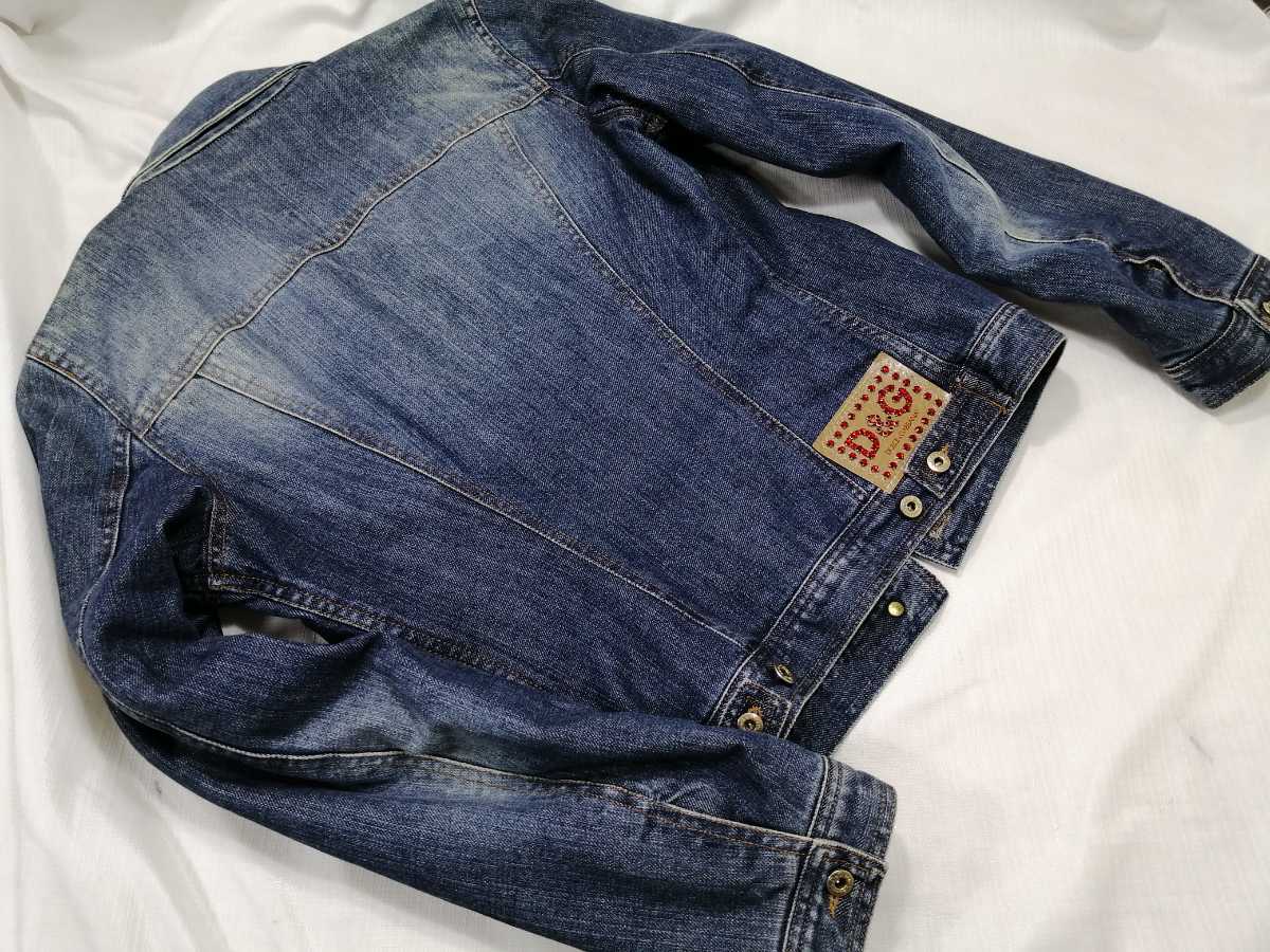 D&G Gジャン デニムジャケット ドルチェ&ガッバーナ ダメージ 