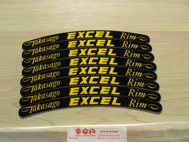  RK Takasagoエキセル リムステッカーセット 8枚1台分 スズキ純正(ステッカー、デカール)｜売買されたオークション情報、yahooの商品情報をアーカイブ公開 - オークファン ステッカー、デカール