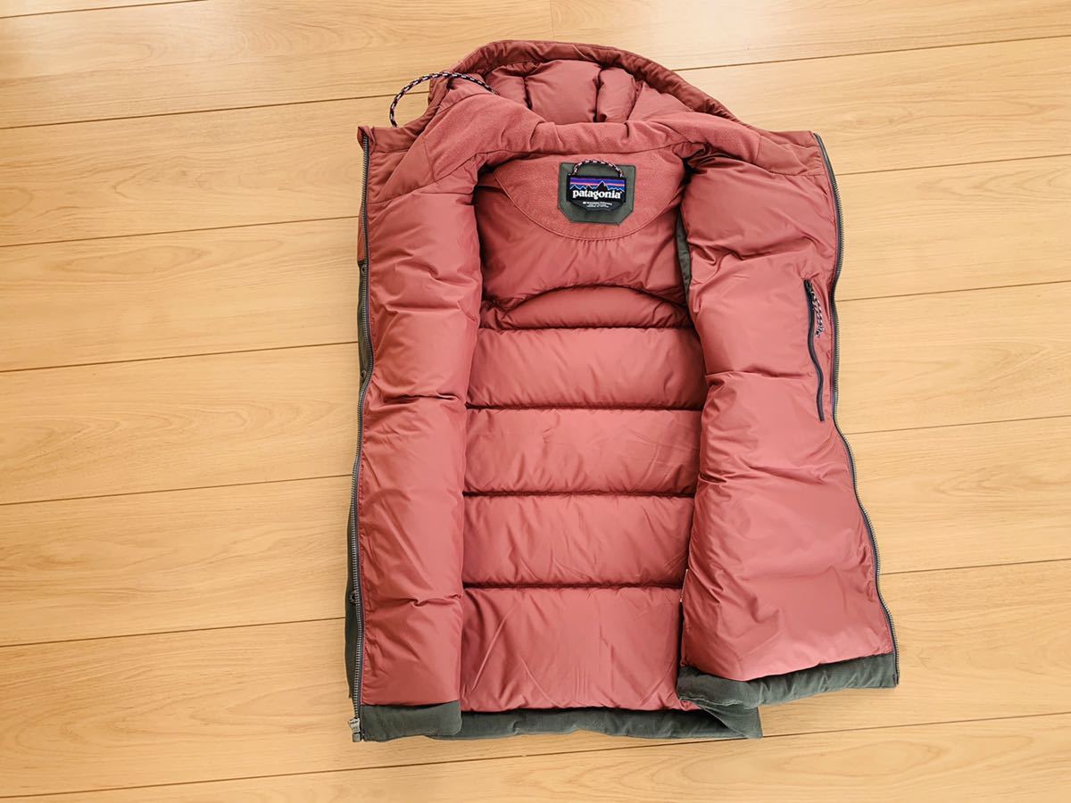 パタゴニア ダウンベスト ピンクxグレー レディース M patagonia