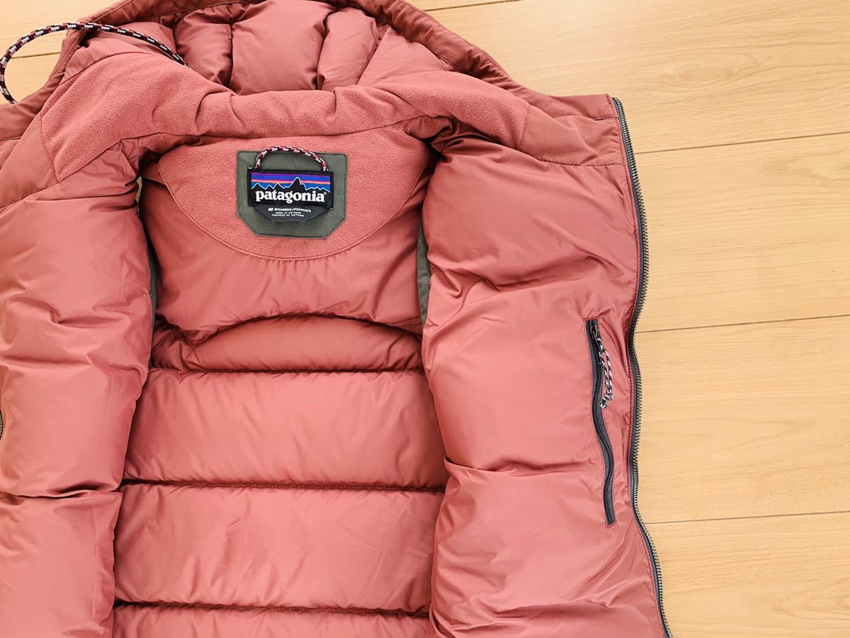 パタゴニア ダウンベスト ピンクxグレー レディース M patagonia