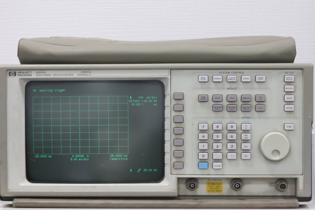 HP オシロスコープ 54504A DIGITIZING OSCILLOSCOP 400MHz 200MSa/s HEWLETT ...