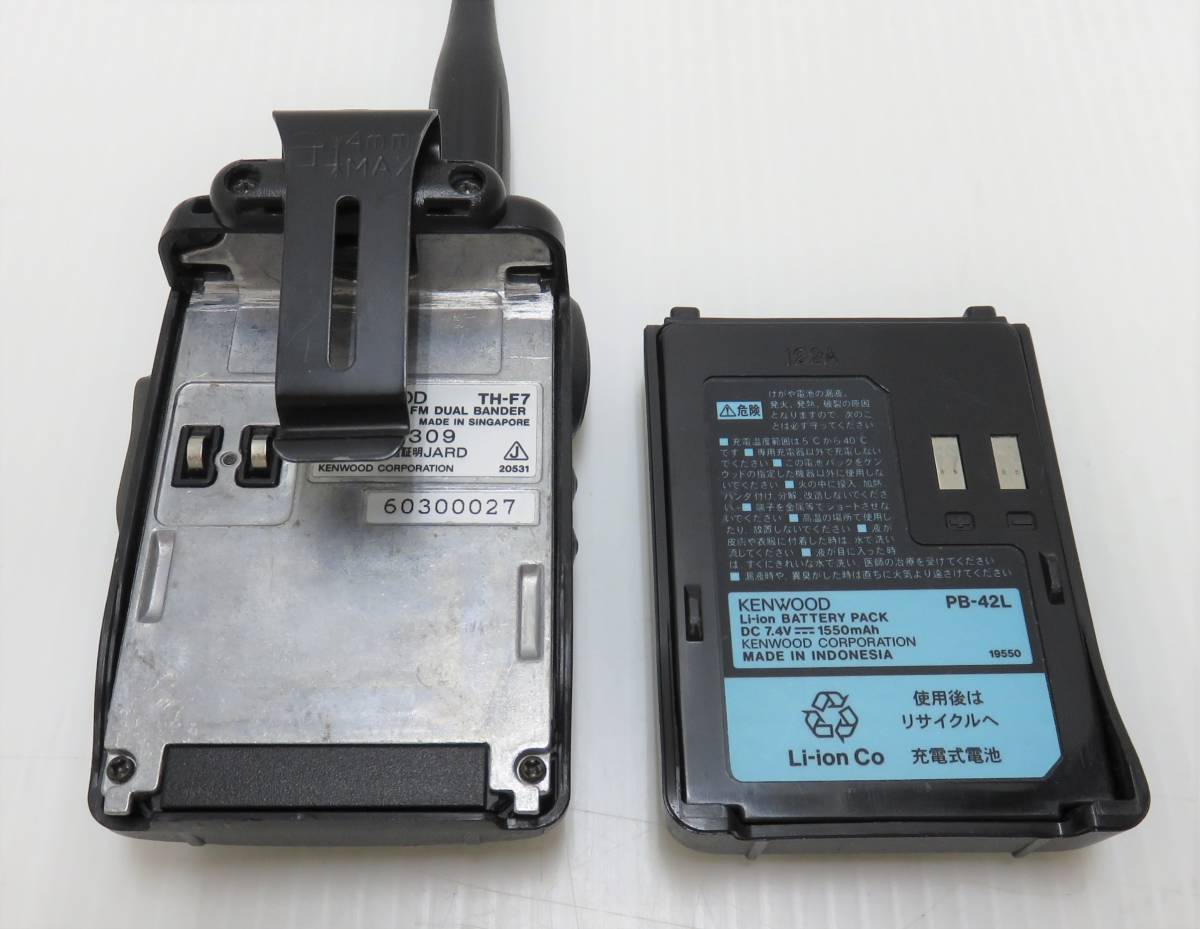 G1a壱◇【現状品】FMデュアルバンダー KENWOOD TH-F7 G1a壱◇現状FM