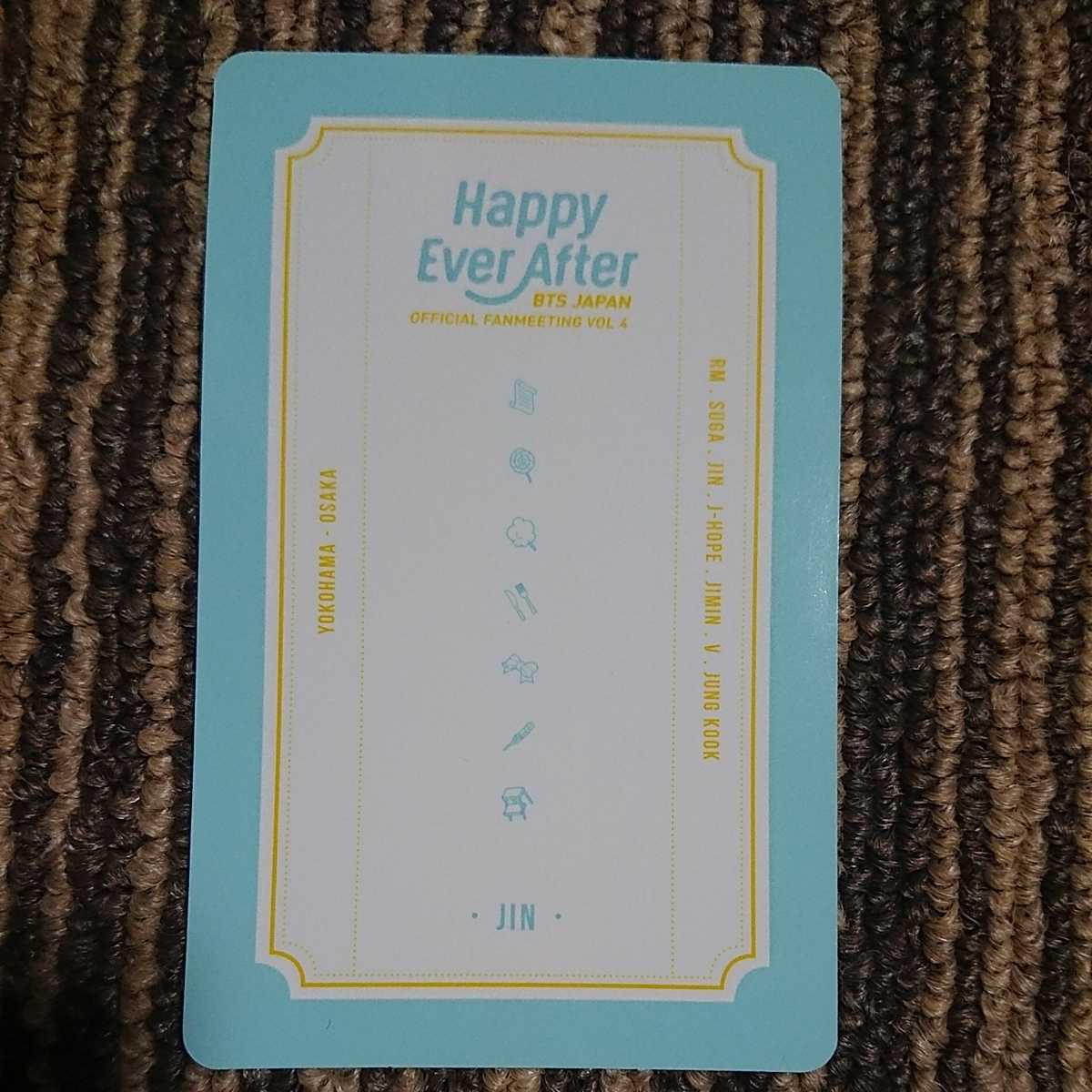 BTS 防弾少年団 happy Ever after hea トレカ ジン ソクジン JIN