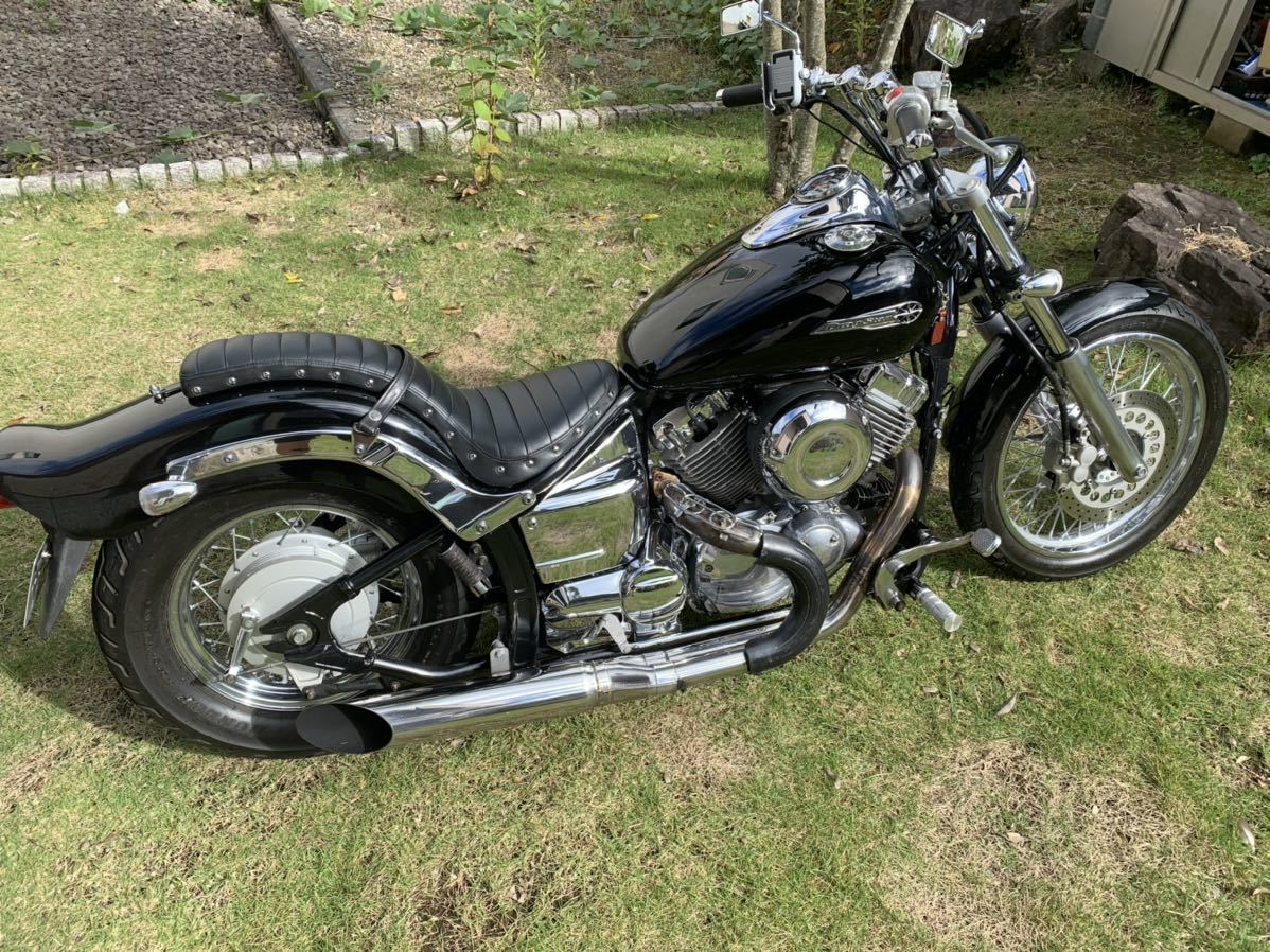 ドラッグスター400クラシック取り外し 社外コブラシート YAMAHA