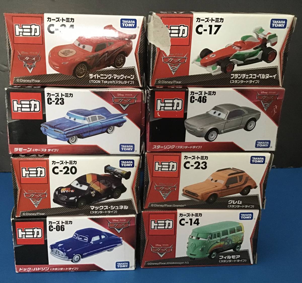 全国無料，限定SALE トミカ カーズ C-06 14 20 23 2 34 46 色々タイプ 7台セット+1台おまけ 中国製(キャラクタートミカ)｜売買されたオークション情報、yahooの商品情報をアーカイブ公開 - オークファン キャラクタートミカ