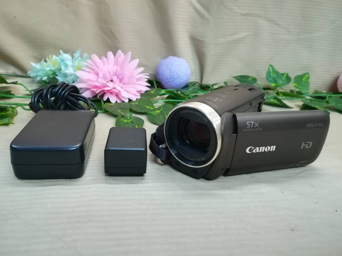 美品♪]CANON/キャノン iVIS HF R62 フルハイビジョン ビデオカメラ
