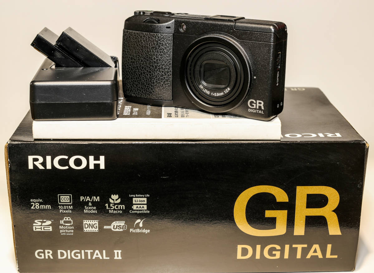 RICOH リコー GR DIGITAL II 【ショット数５回】 美品 GR DIGITAL Ⅱ 美品 極上美品 ショット数5回 リコー RICOH GR DIGITAL