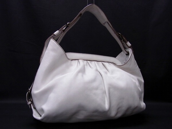 驚きの破格値，安い 1円 FENDI フェンディ ロゴ BORSA HOBO DOCTOR レザー ショルダーバッグ 肩掛け レディース オフホワイト系 H3515QI(ショルダーバッグ)｜売買されたオークション情報、yahooの商品情報をアーカイブ公 かばん、バッグ