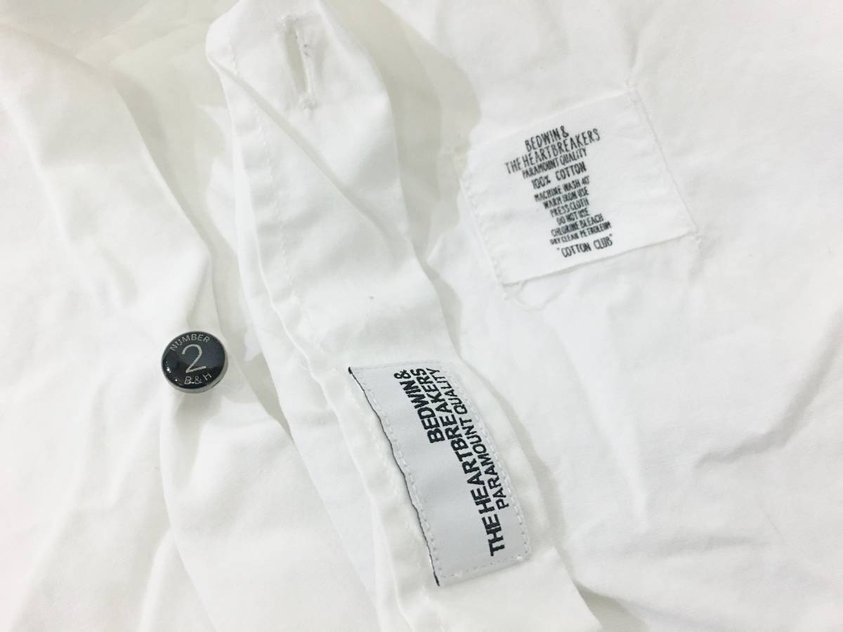 BEDWIN &amp; THE - HEARTBREAKERS COLLAR ハート Brooks California ザ Brothers TAB ラスト1点L&frasl;S アンド OX S&frasl;S