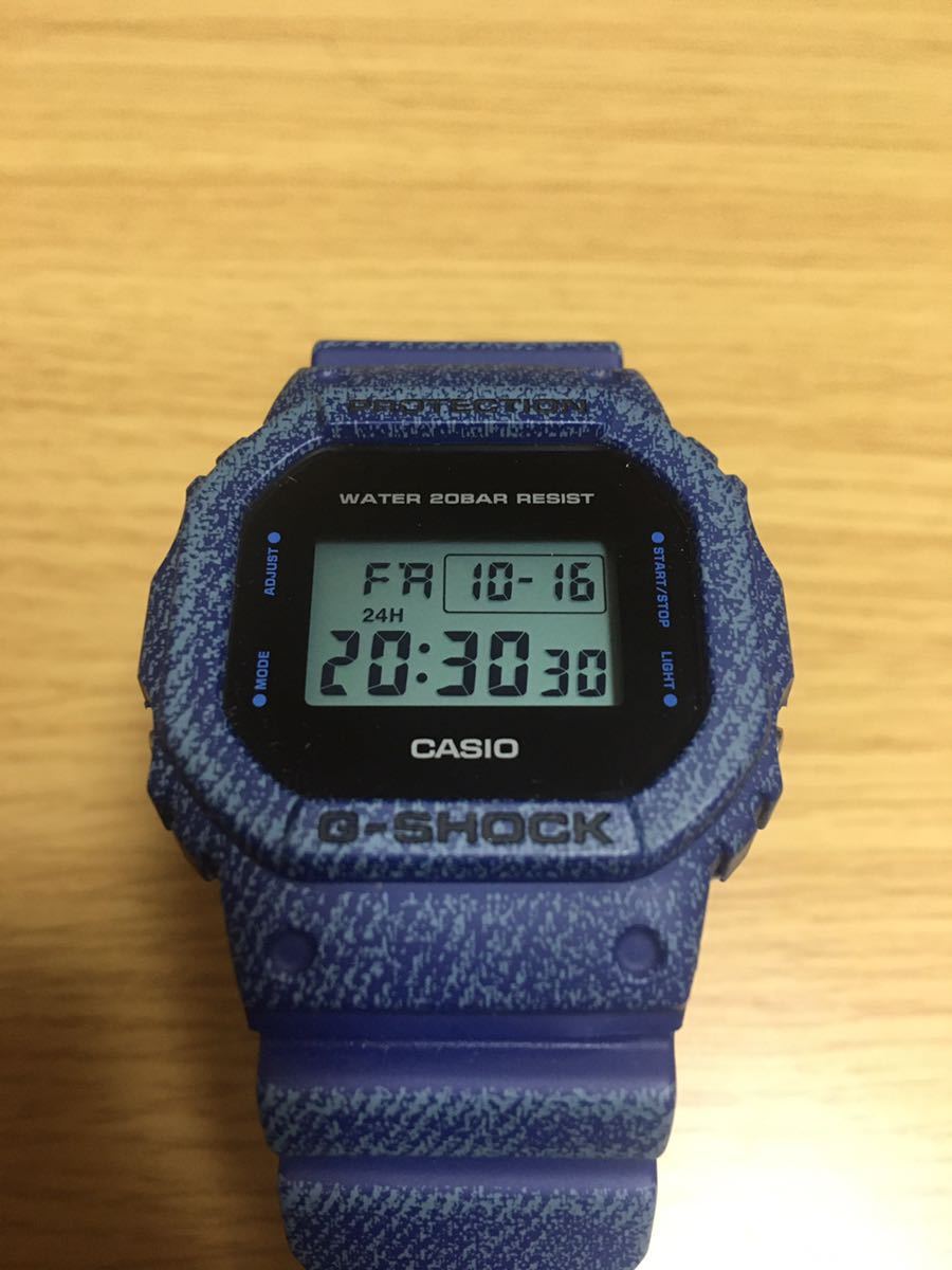 【未使用美品】G-SHOCK DW-5600DE-2JF デニムブルー G-SHOCK DW-5600DE 美品G-SHOCK DW-5600DE-2JF デニムブルー 最新