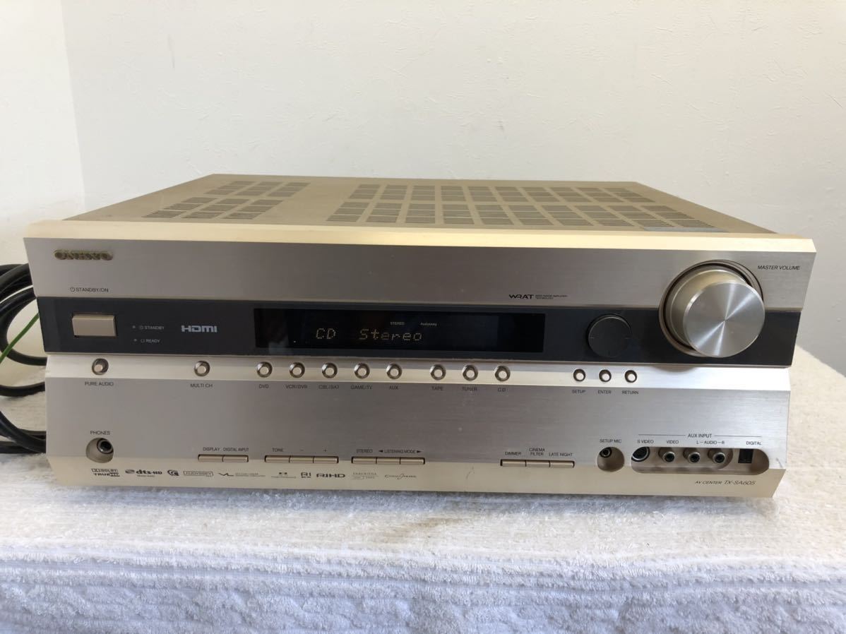 ONKYO オンキョー/AVアンプ/TX-SA605 ONKYO AVセンター 185W×7ch TX