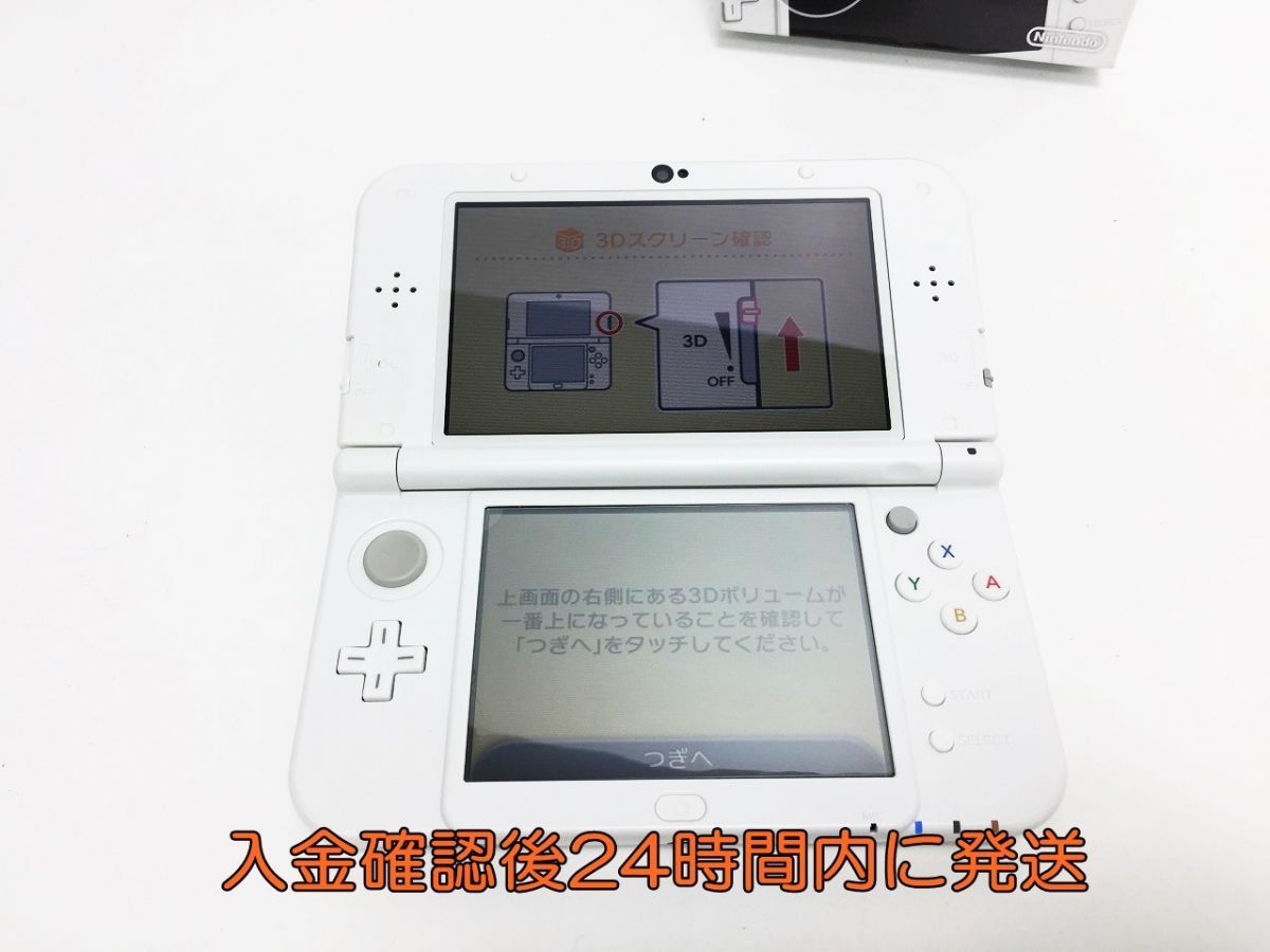 1円】Newニンテンドー3DS LL パールホワイト ゲーム機本体 初期化動作